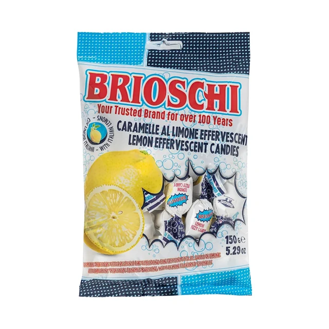 Brioschi lemon fizzy candy bag